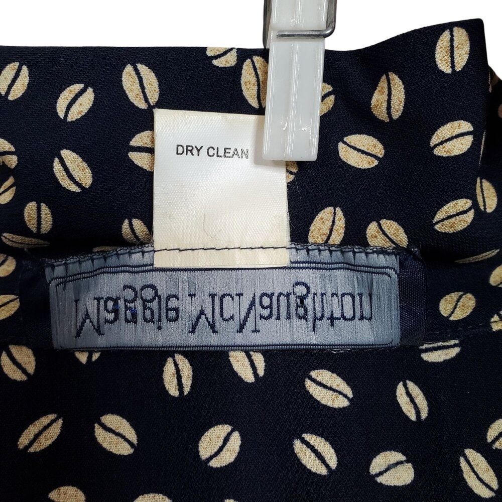 Maggie McNaughton Size 22W Dress Maxi Coffee Fairy Bean Barista Print Full Flowy - Picture 5 of 12